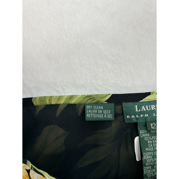 Lauren Ralph Lauren Silk Floral‎ Womens Maxi Skirt Size 12 - Picture 4 of 4